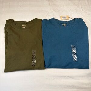 Lot 2 Red Head Brand Co Pocket T Shirt 2XL NWT Green Blue Mallard
